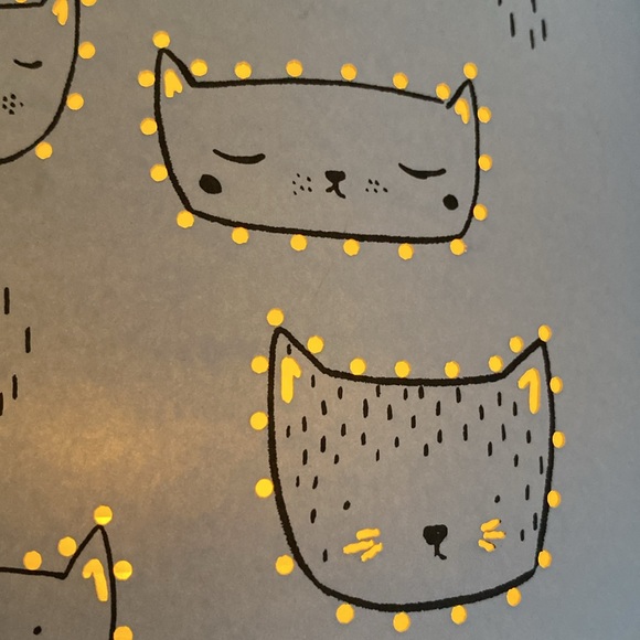 Novelty paper lamp cats, batteries operated mood! - Picture 16 of 17